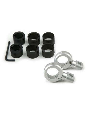 TECHMOUNT 22-32mm LIGHT CLAMP SILV