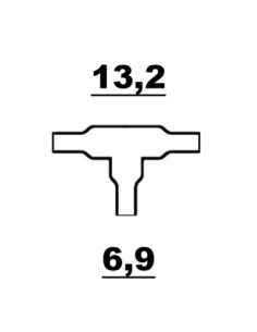 Raychem T-kors Gjuten Krympslang 13,2 - 6,9