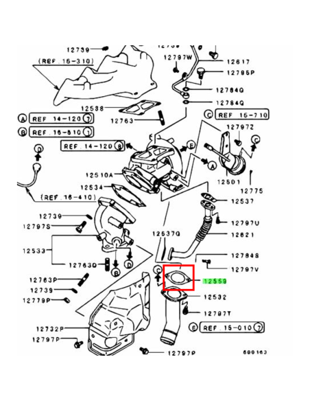 Packning, Turbo Kompressor utlopp EVO 5/6/7/8/9/10