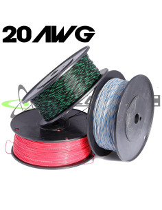 20 AWG M22759/32 Tefzel Wire (Black w/ Stripe) 2