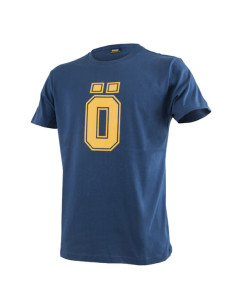 Ö T-Shirt Blue - Yellow print XS