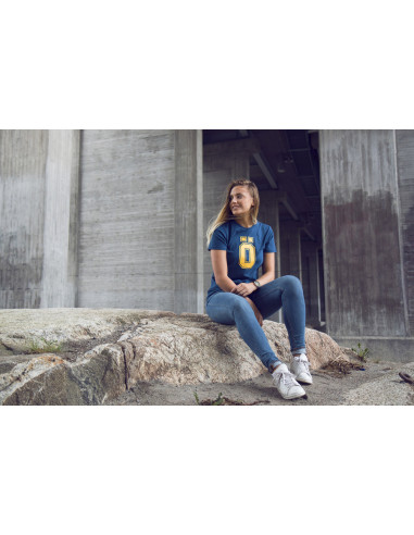 Ö T-Shirt Blue - Yellow print XS
