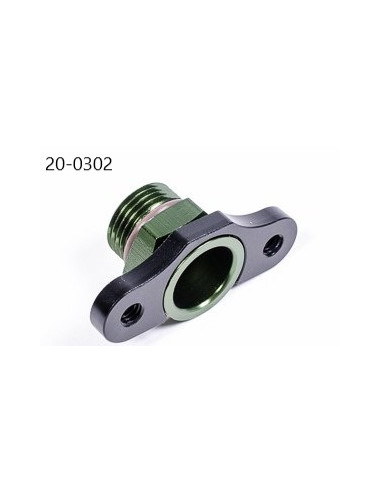 FPR ADAPTER, 8AN ORB, 16MM BORE,