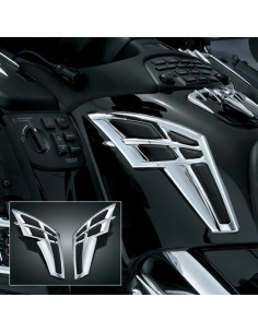 CHROME TANK TRIM WITH KNEE PADS