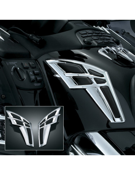 CHROME TANK TRIM WITH KNEE PADS