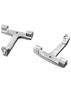 CHROME PASSENGER BOARD MOUNTS - 