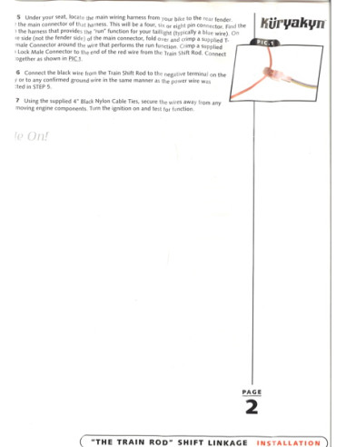 THE TRAIN ROD SHIFT LINKAGE