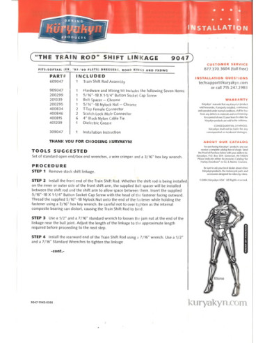 THE TRAIN ROD SHIFT LINKAGE